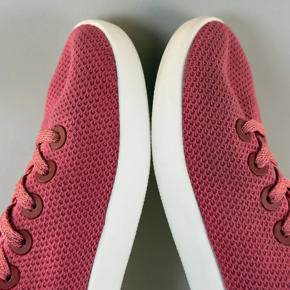 Allbirds Tree Piper Mens 13 Lux Pink White Running Shoes‎ Lace Low Train Sneaker
